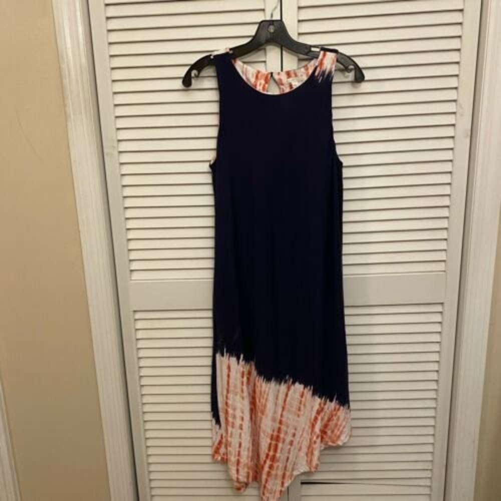 Est. 1946 Brand Women Maxi Dress Size Medium Sleeveless Red White Blue Patriotic
